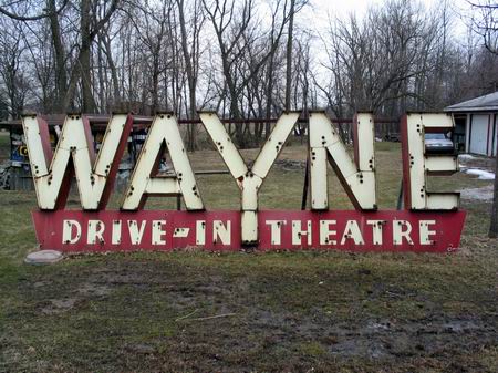 Wayne Drive-In Theatre - Old Sign From Whit Whitworth (newer photo)